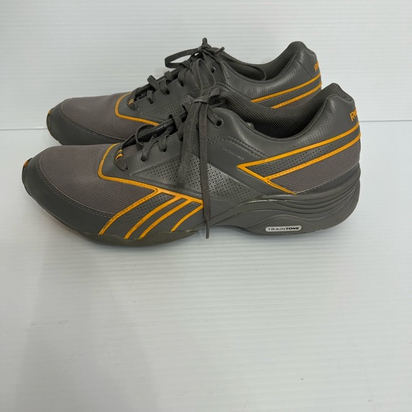 Reebok Train Tone sneakers men gray and yellow size 11 - Picture 2 of 8